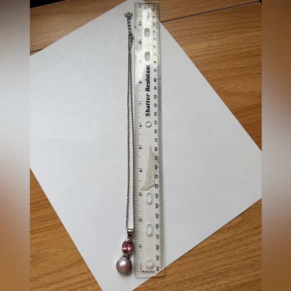 Sterling Silver & Pearl Pendant Necklace - Picture 15 of 15